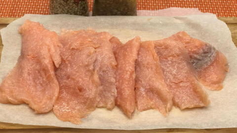 Мясо семги кусочками