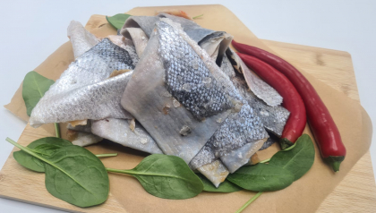 Кожа семги (попадается соленая)